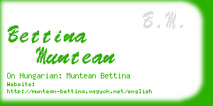 bettina muntean business card